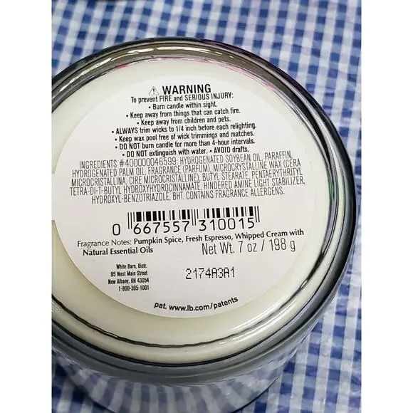 BBW Pumpkin Spice Latte 7 oz Single Wick Candles Home Fragrance Decor | 2 Total - Picture 2 of 2
